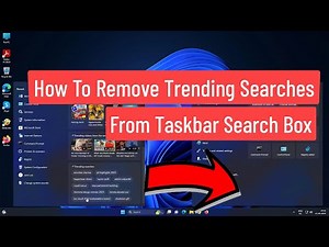 How To Remove Trending Searches From Taskbar Search Box In Windows 11/10