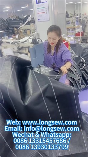 Single needle big rotation hook lock stitch FIBC sewing. One machine for big bag different place sewing | Hebei LongSew Machinery Technology Co. Ltd