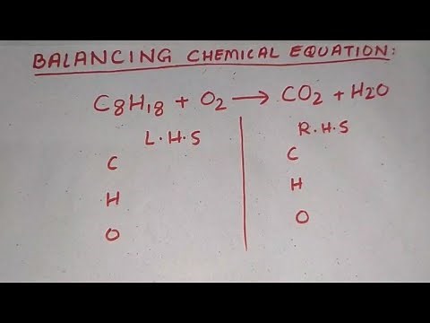 Balancing C8H18 +O2 = CO2+H2O (combustion of octane) | chemistry