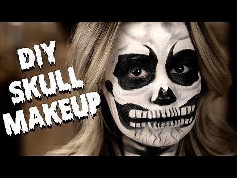 Skeleton Makeup Tutorial With 3 Products! | Halloween Ideas | Beauty How To