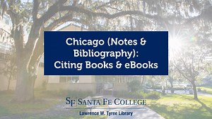 Chicago Notes and Bibliography: Citing Books & eBooks