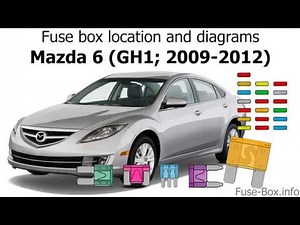 Fuse box location and diagrams: Mazda 6 (GH1; 2009-2012)