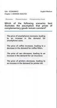Understanding Demand: Complementary Goods | Economics 12th