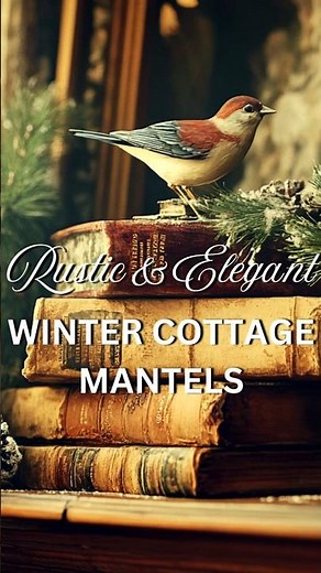 WINTER COTTAGE CORE Mantel Decorating Made EASY: Elegant & Rustic Decor ✨🌲🏡❄️