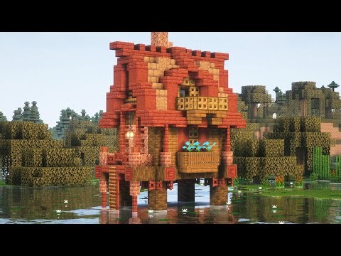House on a swamp in minecraft