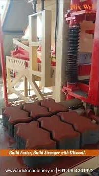 Zig Zag Paver Block Machine | CEMENT BRICK MACHINE | Automatic fly ash brick machine