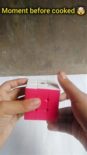 "Moment Before Cooked 💀 | Rubik's Cube Gone Wrong?! 🤯🔥 #rubikscube"