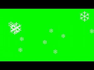 Christmas Snowflakes - Green Screen Animation