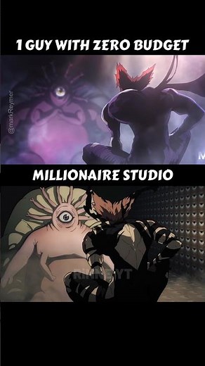 When 1 GUY with ZERO BUDGET does better than a MILLIONAIRE Animation Studio #onepunchman #anime