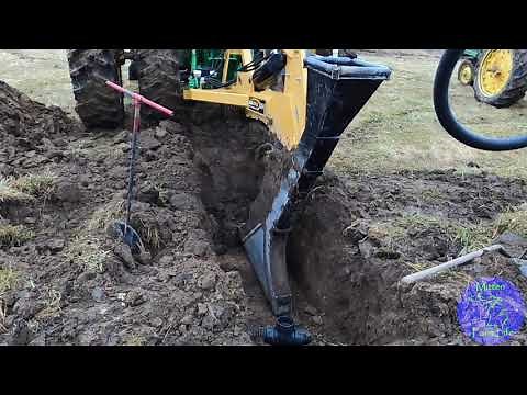Laying 4'' Tile with a Soil-Max ZD-48 Stealth Plow