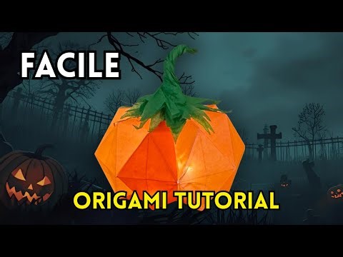How to Make an Origami Pumpkin Lantern for Halloween