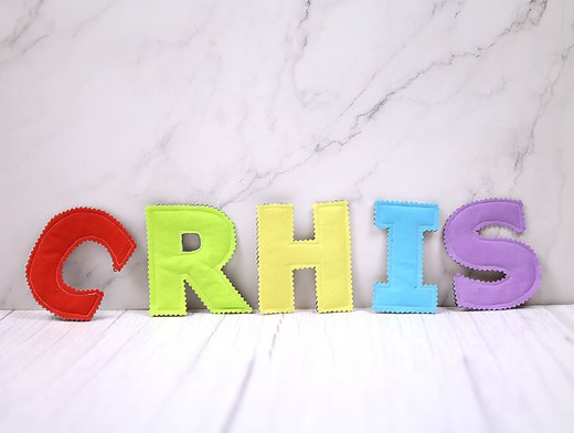 How To Make Fabric Letters With FREE Fabric Alphabet Letters Pattern ⋆ Hello Sewing