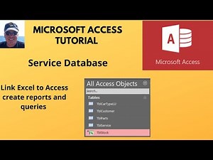 Link Excel to Microsoft Access. Excel to Access. Service database part nine