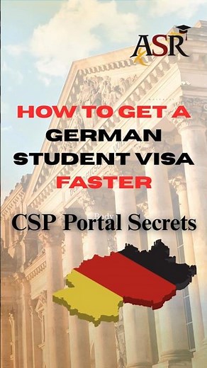 How I Got My German Visa in Record Time – CSP Portal Full Guide #abroadinformation #studyingermany