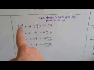 Grade 5 Math #4.1, Multiplication Patterns with Decimals