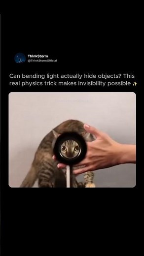 Light Bends to Hide Objects — The Science of Invisibility! 👀🔮 #shorts #science