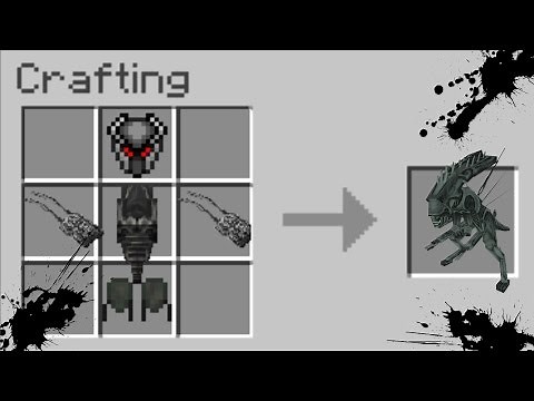 Minecraft LAB EXPERIMENT MOD / CREATING ALIEN VS PREDATOR!! Minecraft