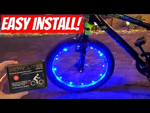 HOW TO INSTALL LED BIKE LIGHTING - LED BIKE WHEEL LIGHTS - ACTIV LITES FROM ACTIV LIFE