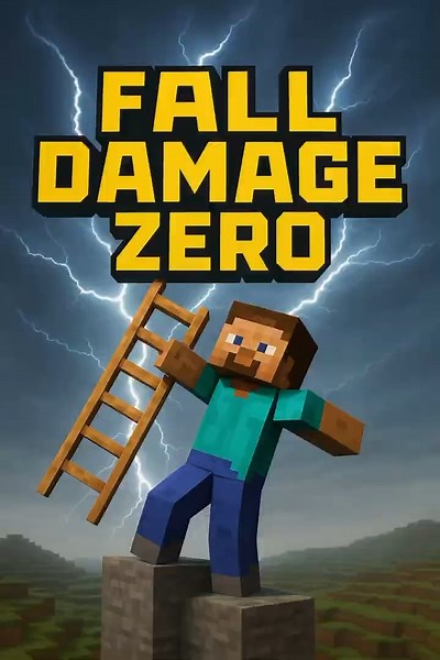 👉 "STOP Dying from Fall Damage in Minecraft! 😱 (Secret Ladder Trick)"#shorts