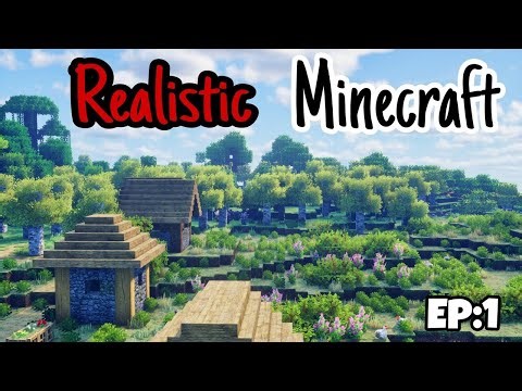 Realistic Minecraft Survival Ep 1 – Patrix 128x Texture Pack + Ultra Shaders
