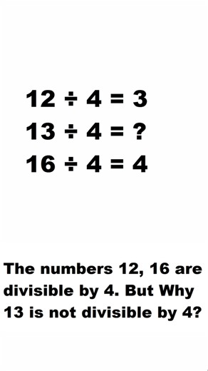 Why Do We Get a Remainder? 🤯 | Maths Shorts#Maths#Remainder#facts#science#mystery#viral#trending