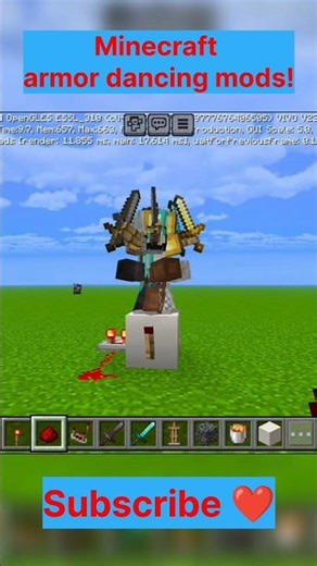 Armor mods in minecraft!😍😘#minecraftvideo