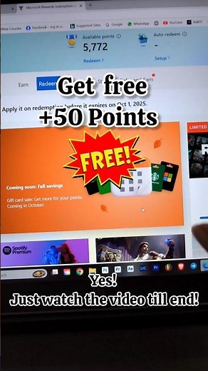 Free 50 Points💲 in Microsoft Rewards, October Gift Card Sale Update #rewards #ms #microsoftrewards