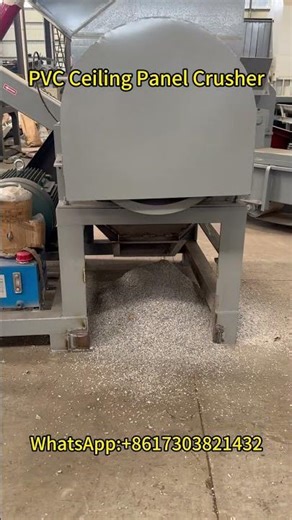 PVC Ceiling Panel Crusher | Efficient Recycling Machine for Waste Panels