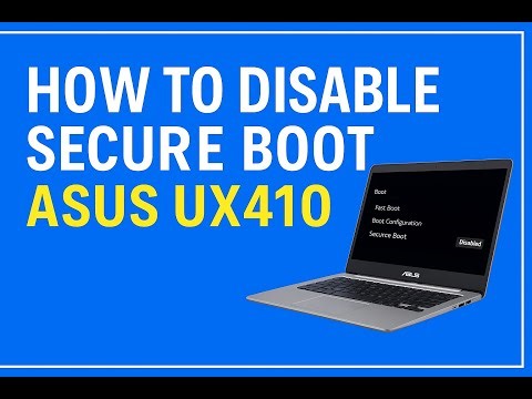 How to Disable Secure Boot Asus UX410 |Asus UX410 Secure Boot Disable | BIOS Settings Tutorial