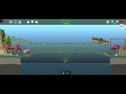 Poly Bridge 2 walkthrough solution Challenge level 5-14c Bus Routes 