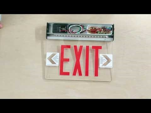 ELSM-R Edge Lit Exit Sign