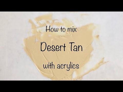 How To Make Desert Tan | Acrylics | ASMR | Color Mixing #92