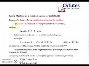 Turing Machine as Left Shift Machine: A function calculator for f(n,m) = n+m - Theory of Computation