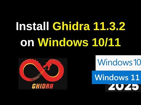 Install Ghidra 11.3.2 on Windows 10/11/Server – The ULTIMATE Setup Guid in 5 Minutes! | 2025 Updated