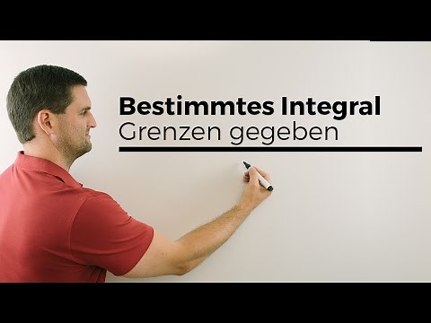 Bestimmtes Integral, Grenzen gegeben, Mathehilfe online, Erklärvideo | Mathe by Daniel Jung