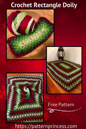 Aprende a tejer un hermoso doily rectangular