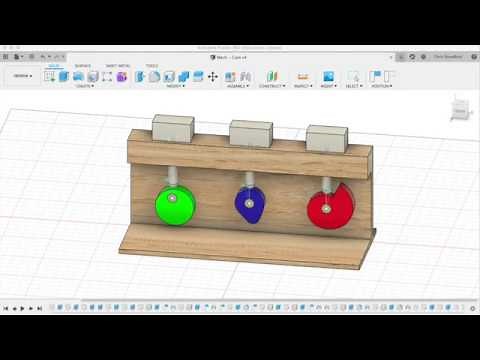 Modelling a cam and follower using Fusion 360