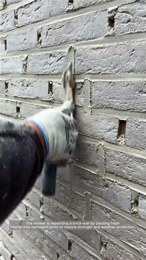 Refilling and Repointing Brick Joints
