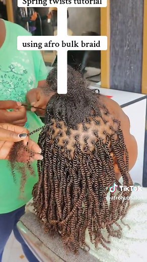 Spring Twist Afro Bulk Tutorial: Twisting Hairstyles