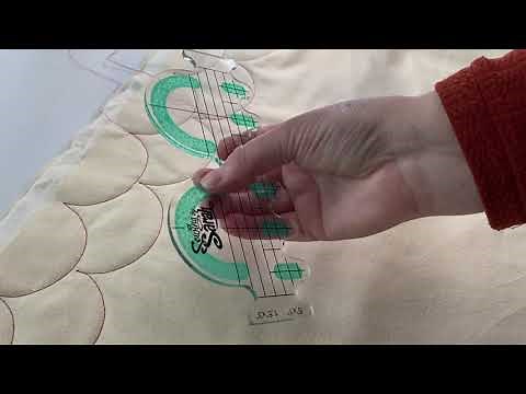 How to use the Clamshell Free Motion Quilting Ruler