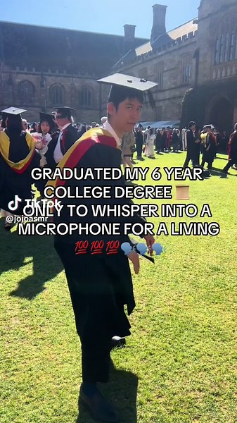 Whispering ASMR College Degree Graduation Announcement