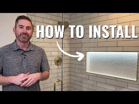 DIY Shower Niche LED Install to Light Up Your Bathroom!