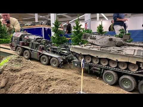 Intermodellbau 2021 Dortmund - scale 1/16 #rc tanks + trucks - Reservistenkameradschaft Modellbau