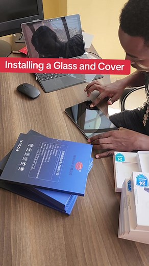 Installing a Glass Protector on Samsung Galaxy Tab A9