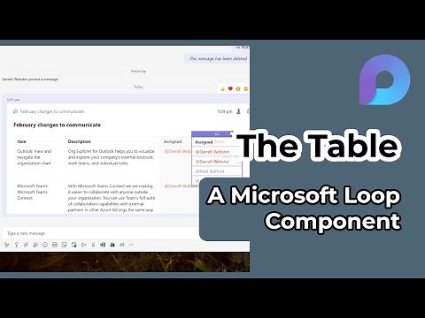 Table Loop Component | How to use Microsoft Loop