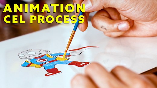 How To Ink And Paint A Traditional Animation Cel | Made by Edgar