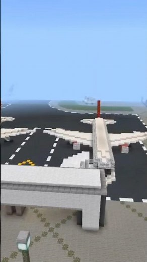 Minecraft Airline Airport Build!✈️🔥#minecraft #minecraftairport #minecraftbuild #minecraftshorts