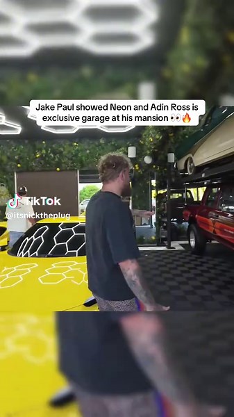 Jake Paul Reveals Exclusive Garage Tour with Neon and Adin Ross