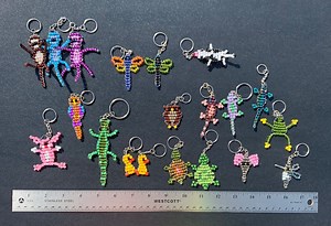 Beaded Animal Keychain Purse Backpack Charm - Etsy