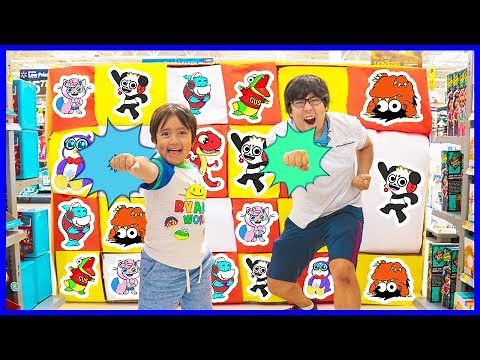 Giant Smash Surprise with All New Ryan's Worlds Toys at Walmart!!!